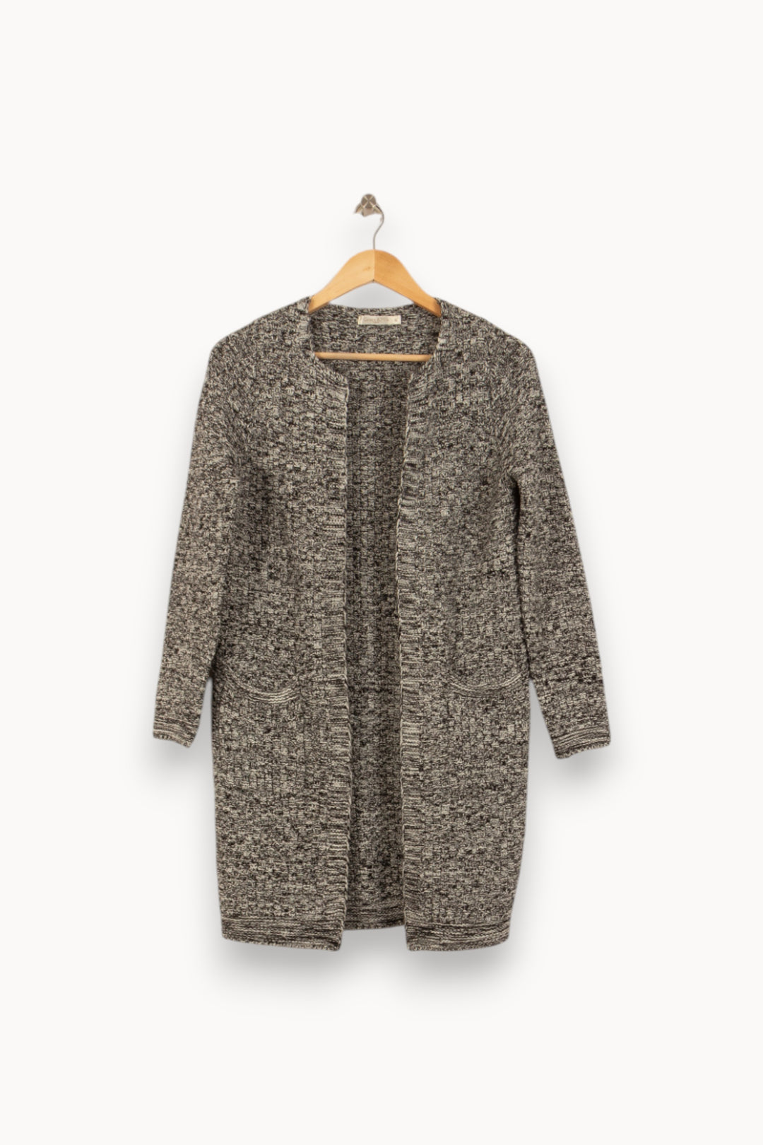 Cardigan Gris et Noir - Taille S/36 de la marque Grace & Mila | PARAD51600 - Vendu par Paradigme - Image 2