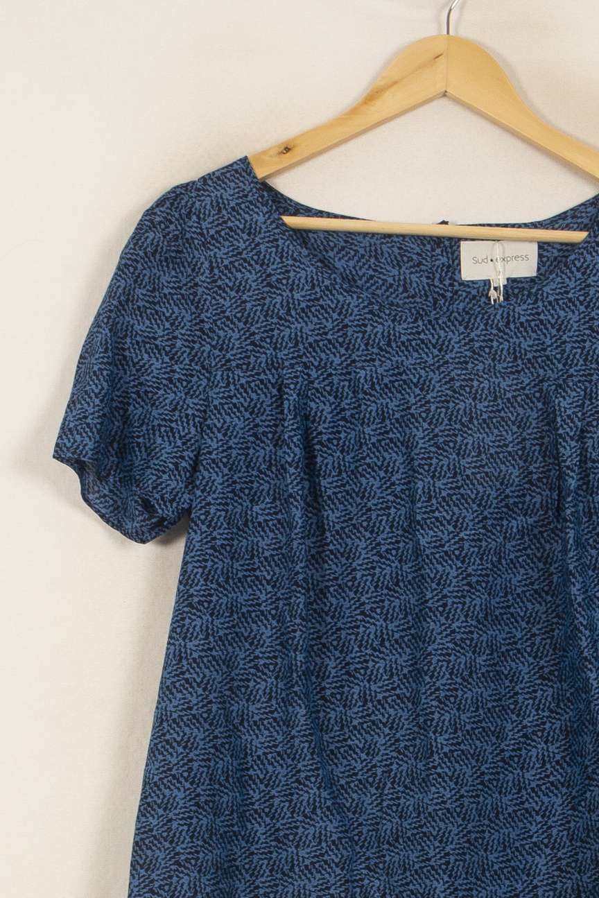 Blouse Bleue - Taille L/40 de la marque Sud express | PARAD51602 - Vendu par Paradigme - Image 3