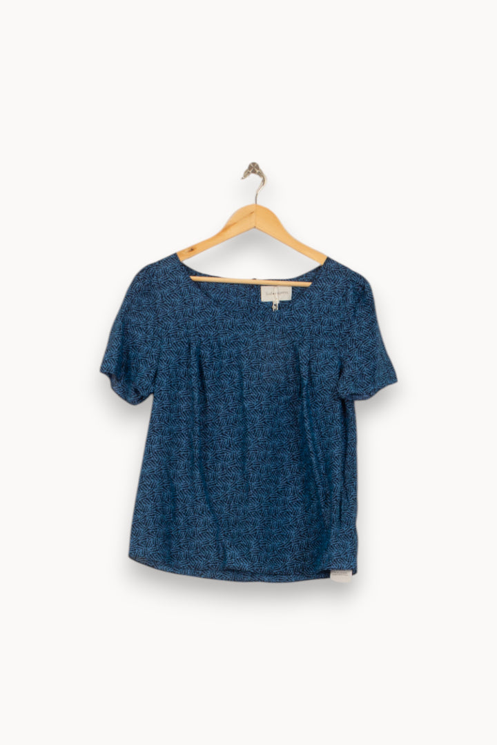 Blouse Bleue - Taille L/40 de la marque Sud express | PARAD51602 - Vendu par Paradigme - Image 2