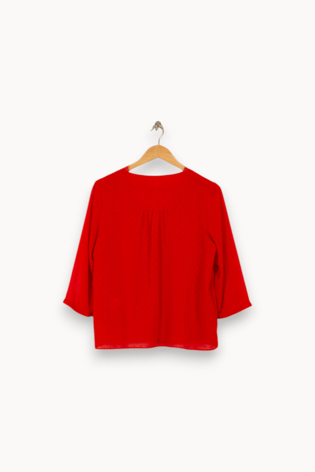Blouse Rouge - Taille L/40 de la marque Sud express | PARAD51604 - Vendu par Paradigme - Image 4