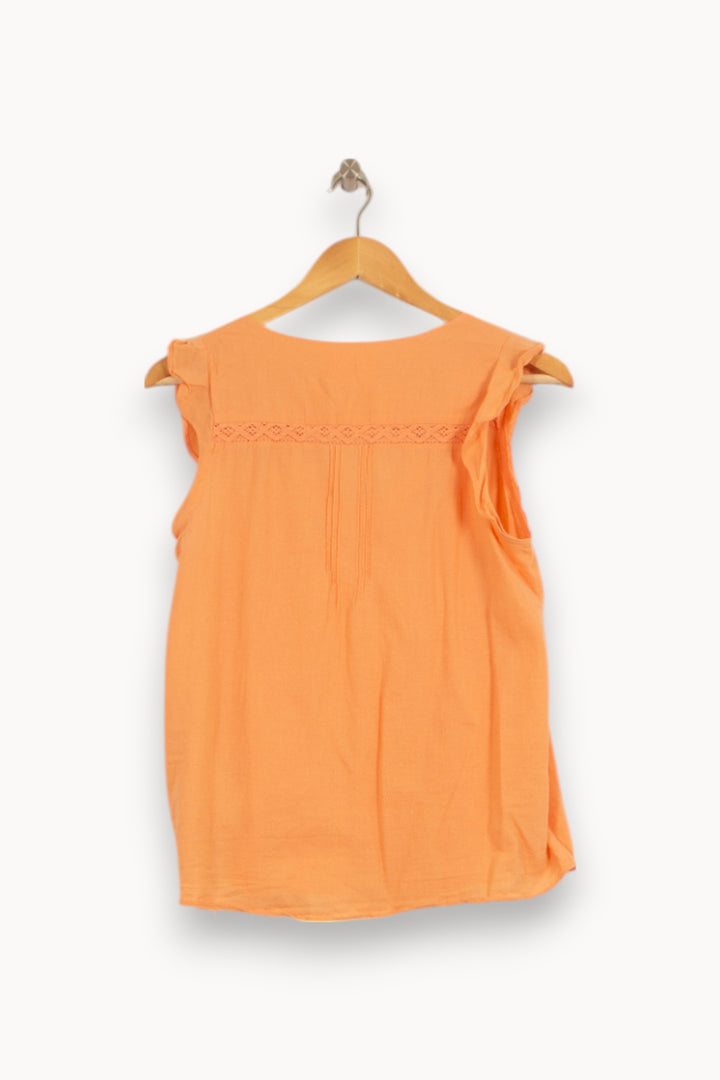 Blouse Orange - Taille S/36 de la marque Sud express | PARAD51605 - Vendu par Paradigme - Image 4