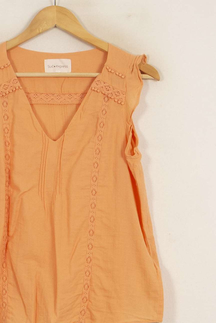 Blouse Orange - Taille S/36 de la marque Sud express | PARAD51605 - Vendu par Paradigme - Image 3