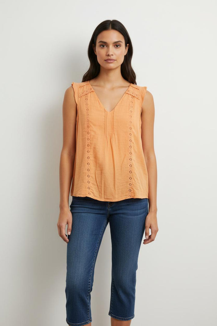 Blouse Orange - Taille S/36