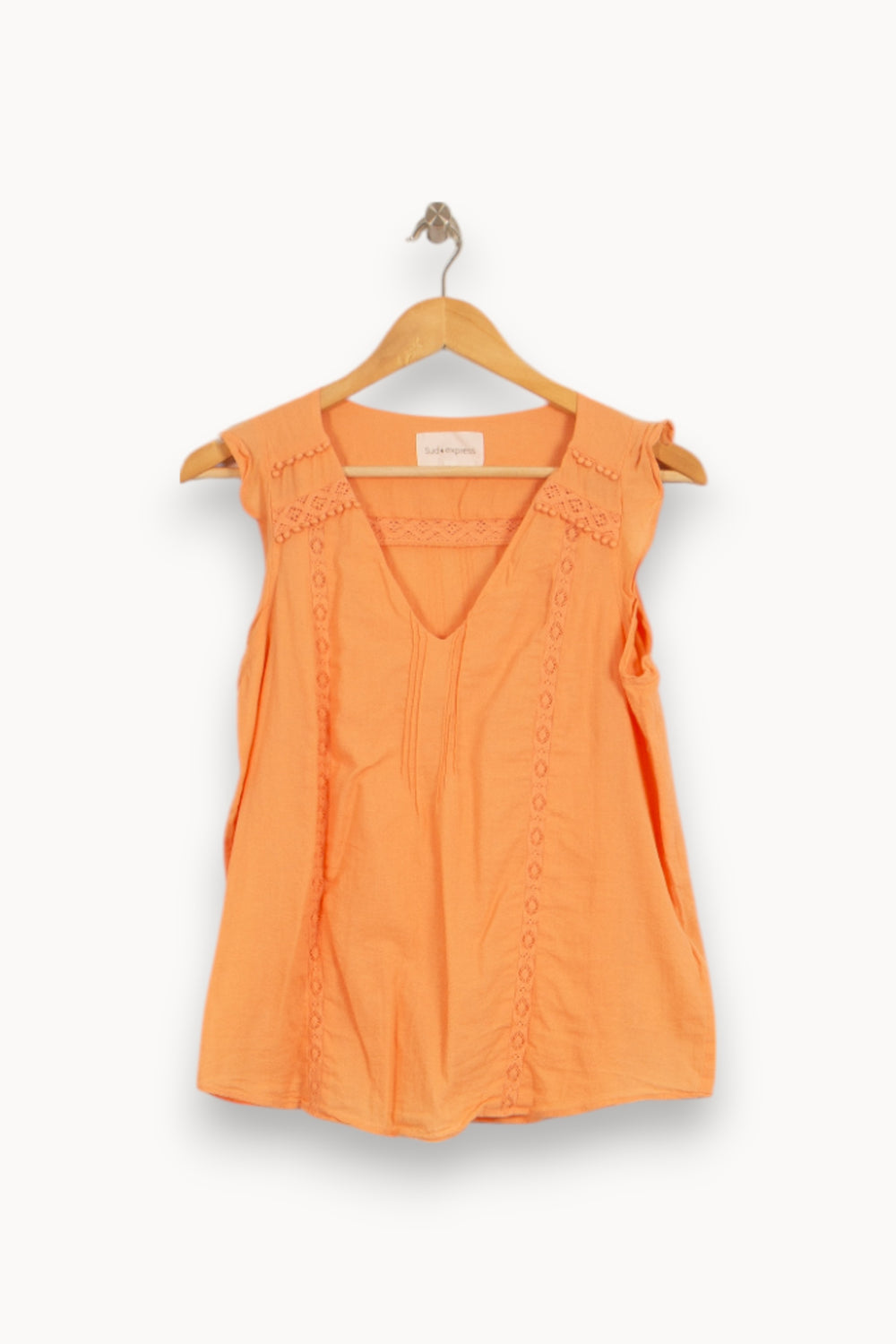 Blouse Orange - Taille S/36 de la marque Sud express | PARAD51605 - Vendu par Paradigme - Image 2