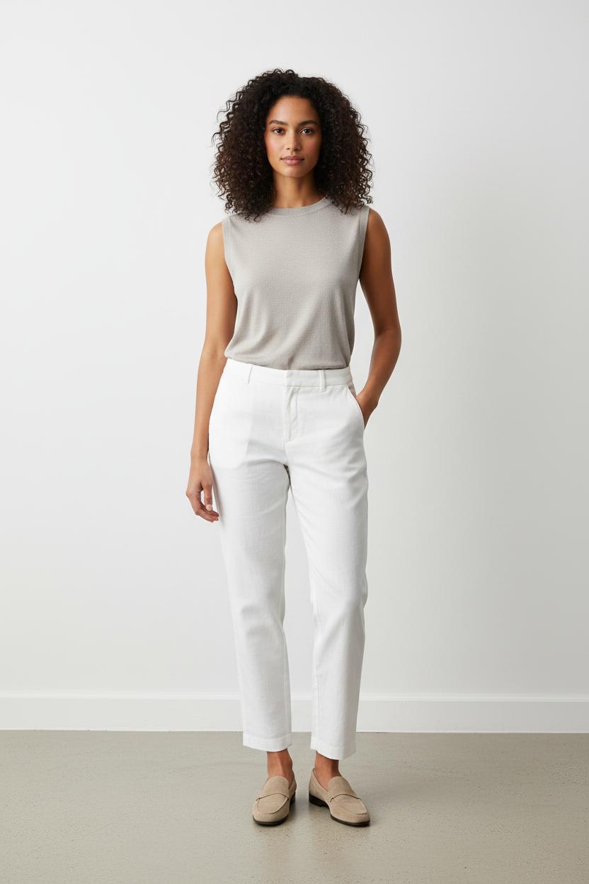 Pantalon Chino Blanc - Taille L/40