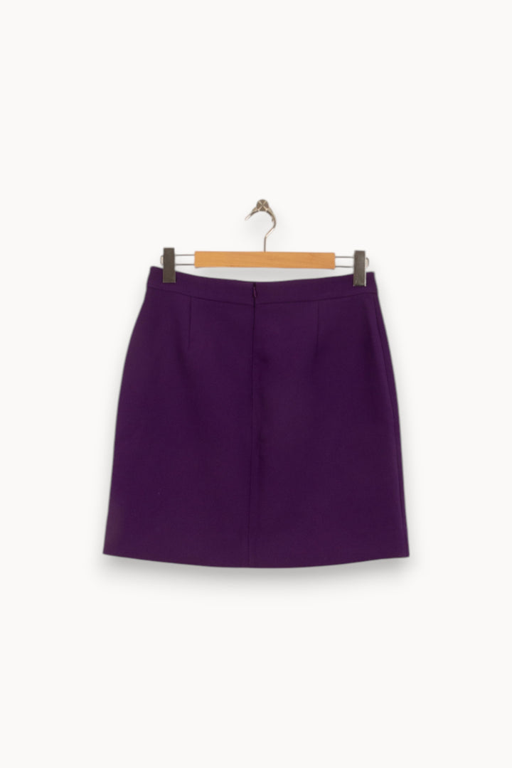 Jupe Droite Violette - Taille L/40 de la marque Caroll | PARAD51616 - Vendu par Paradigme - Image 4
