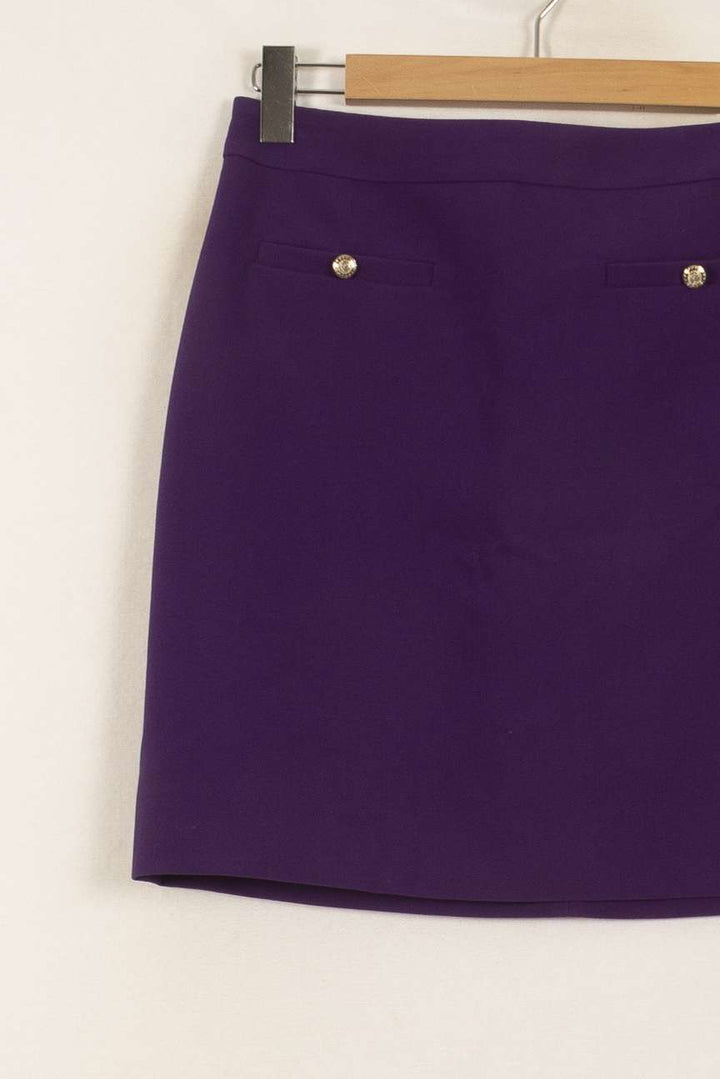 Jupe Droite Violette - Taille L/40 de la marque Caroll | PARAD51616 - Vendu par Paradigme - Image 3