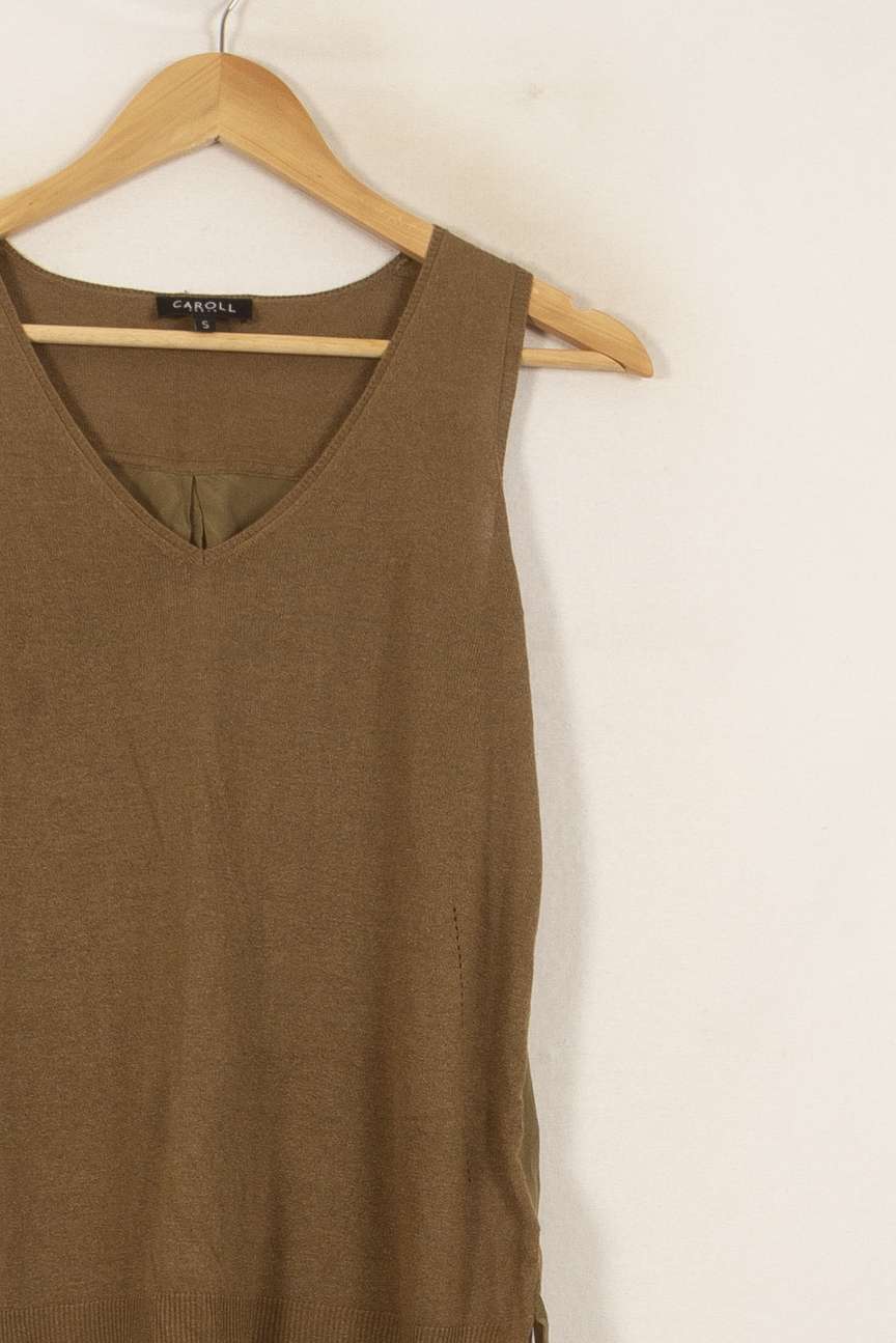 Débardeur Marron - Taille S/36 de la marque Caroll | PARAD51621 - Vendu par Paradigme - Image 3