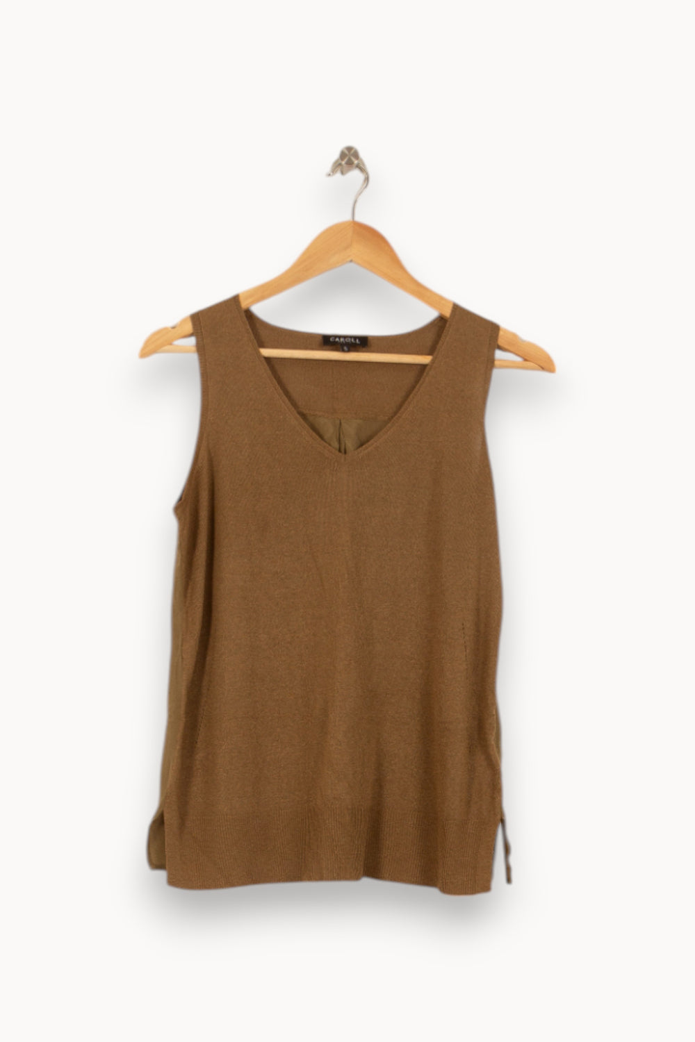 Débardeur Marron - Taille S/36 de la marque Caroll | PARAD51621 - Vendu par Paradigme - Image 2