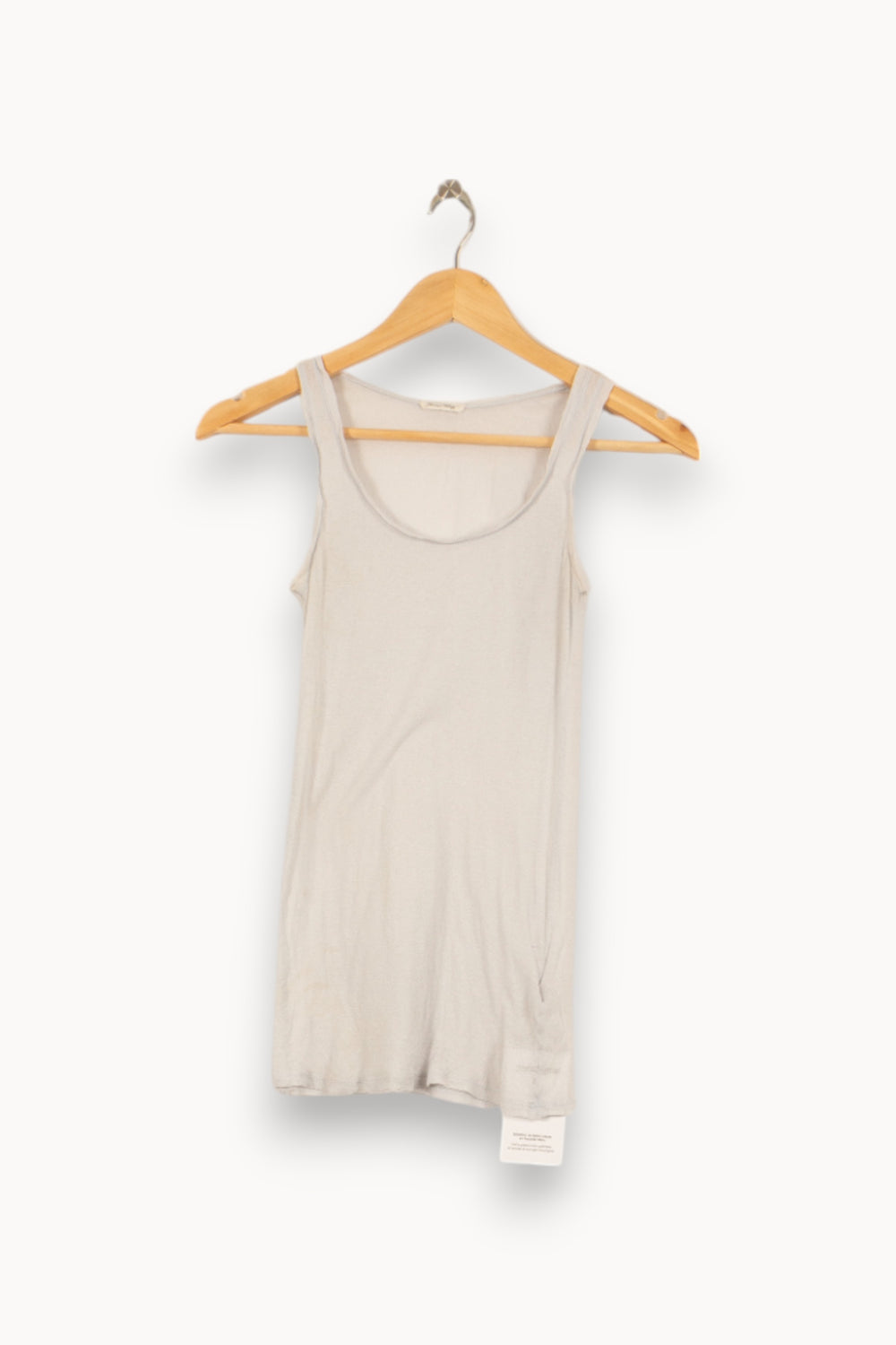 Débardeur Blanc - Taille S/36 de la marque American Vintage | PARAD51624 - Vendu par Paradigme - Image 2