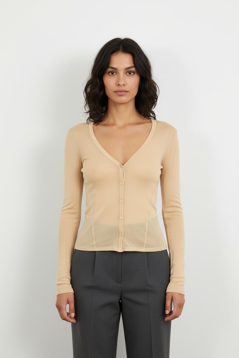 Cardigan Beige - Taille S/36
