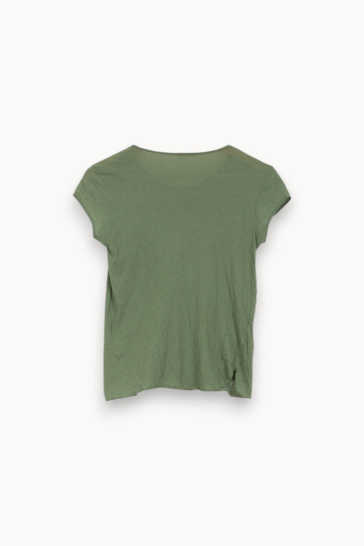 T-shirt Vert - Taille S/36 de la marque American Vintage | PARAD51628 - Vendu par Paradigme - Image 4