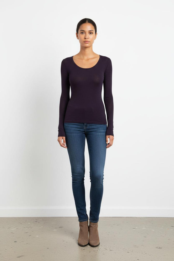 Tee-shirt Manches Longues Bleu - Taille S/36