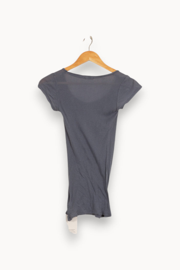 Tee Shirt Bleu - Taille S/36 de la marque American Vintage | PARAD51631 - Vendu par Paradigme - Image 4