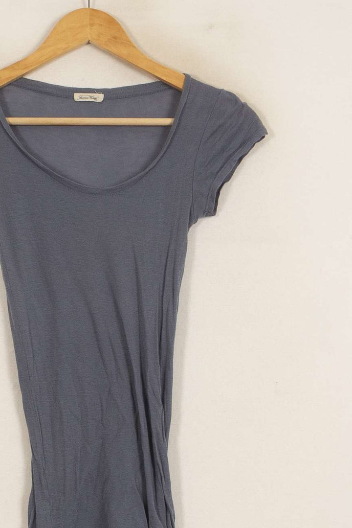 Tee Shirt Bleu - Taille S/36 de la marque American Vintage | PARAD51631 - Vendu par Paradigme - Image 3