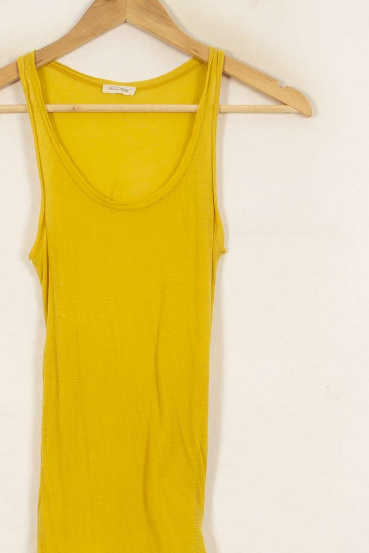 Débardeur Jaune - Taille S/36 de la marque American Vintage | PARAD51634 - Vendu par Paradigme - Image 3