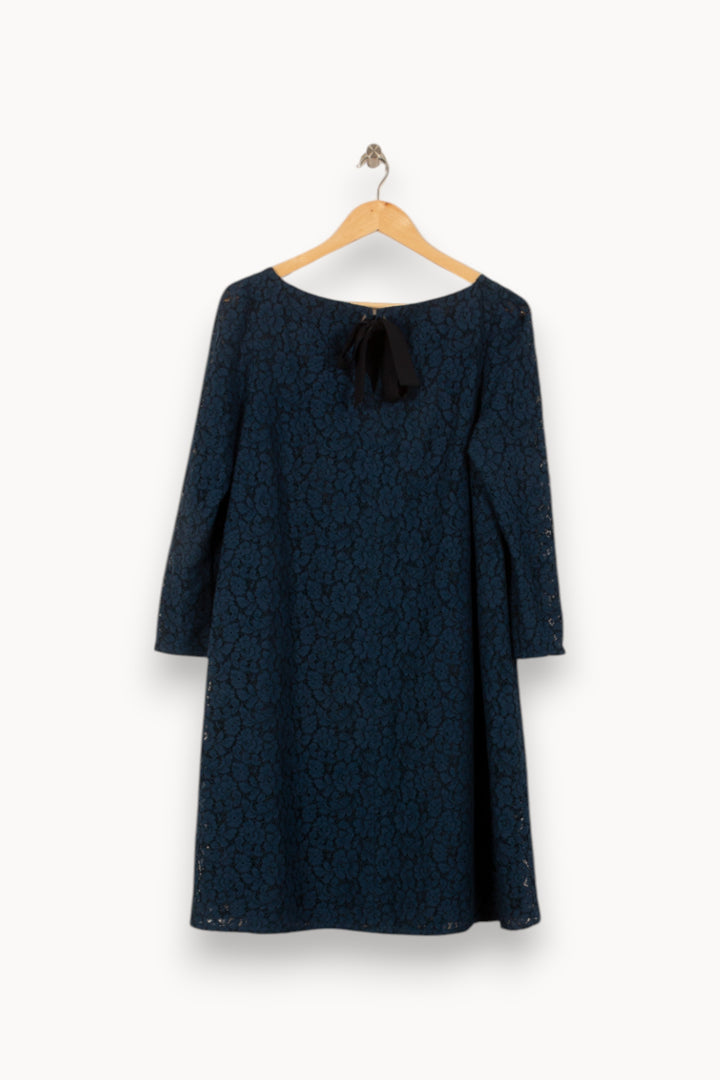 Robe en Dentelle Bleue - Taille M/38 de la marque Claudie Pierlot | PARAD51640 - Vendu par Paradigme - Image 4