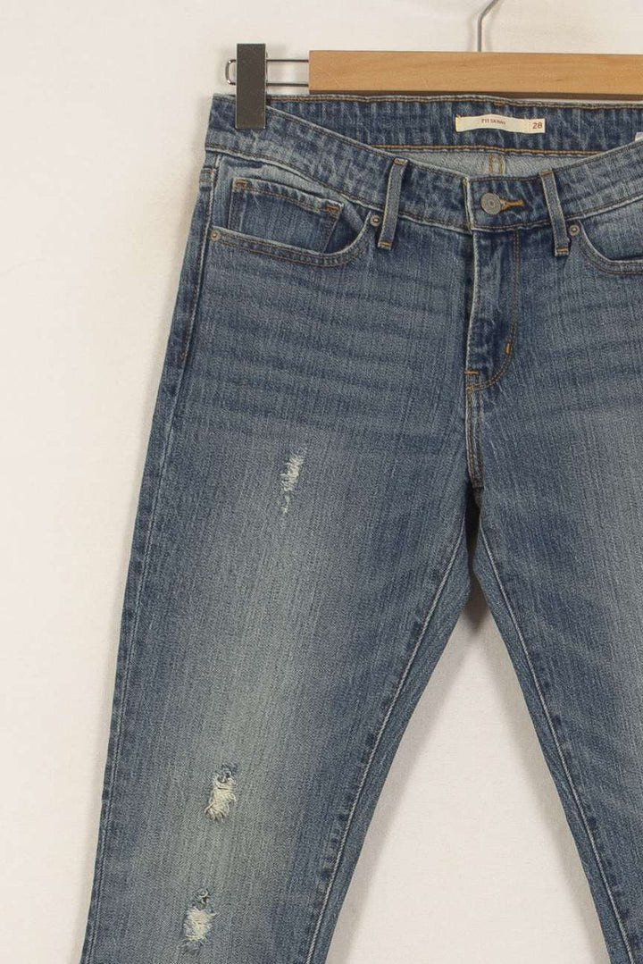 Jean Skinny Bleu - Taille M/38 de la marque Levi's | PARAD51641 - Vendu par Paradigme - Image 3