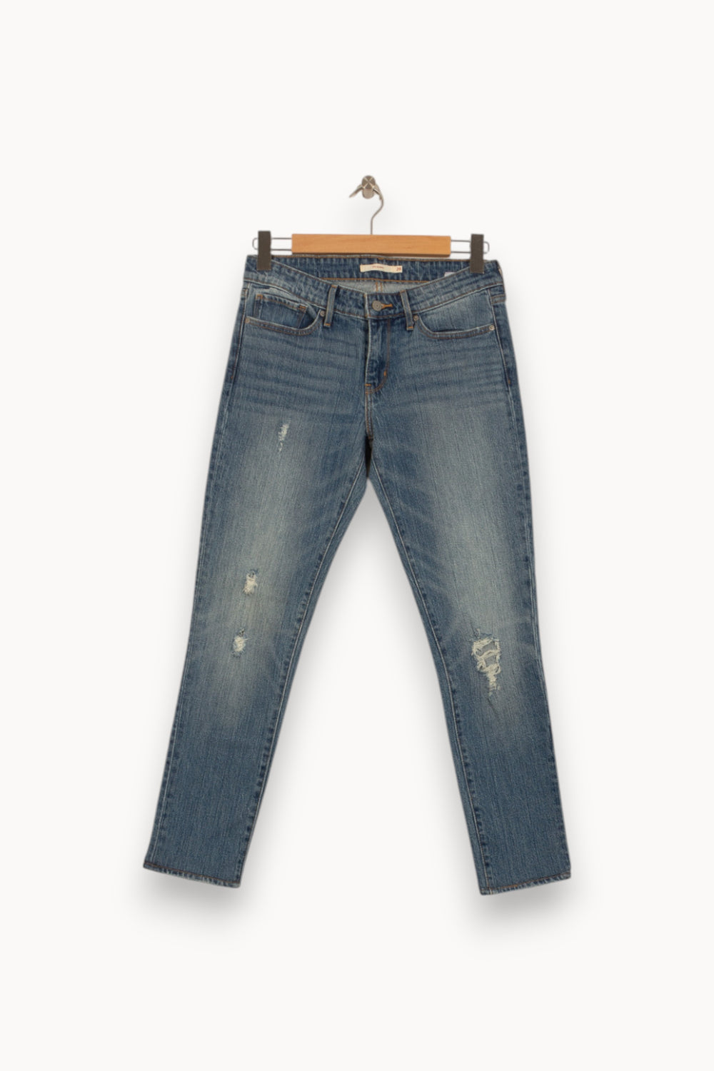 Jean Skinny Bleu - Taille M/38 de la marque Levi's | PARAD51641 - Vendu par Paradigme - Image 2