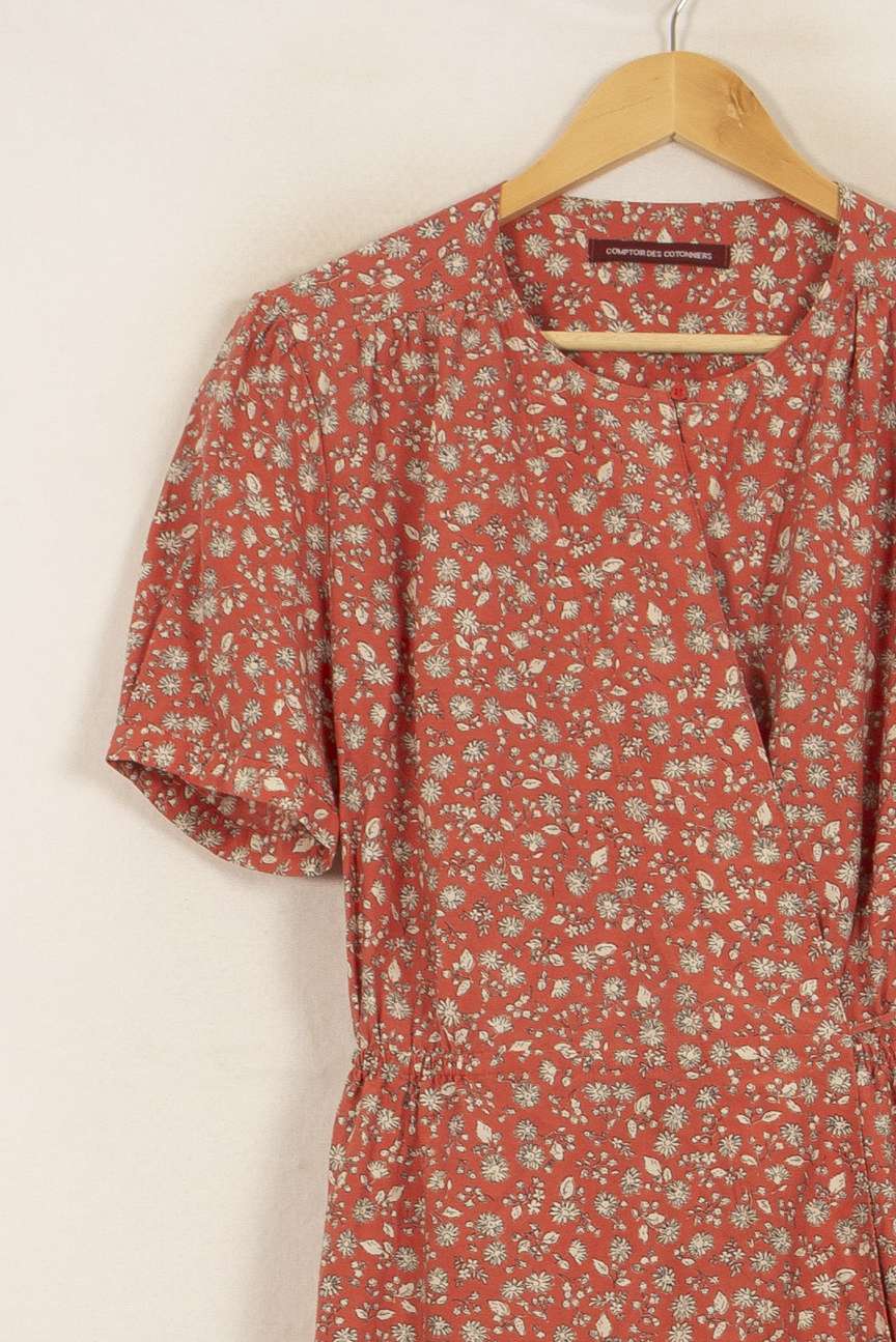 Robe Fleurie Rose et Blanche - Taille XXL/44 de la marque Comptoir des Cotonniers | PARAD51644 - Vendu par Paradigme - Image 3