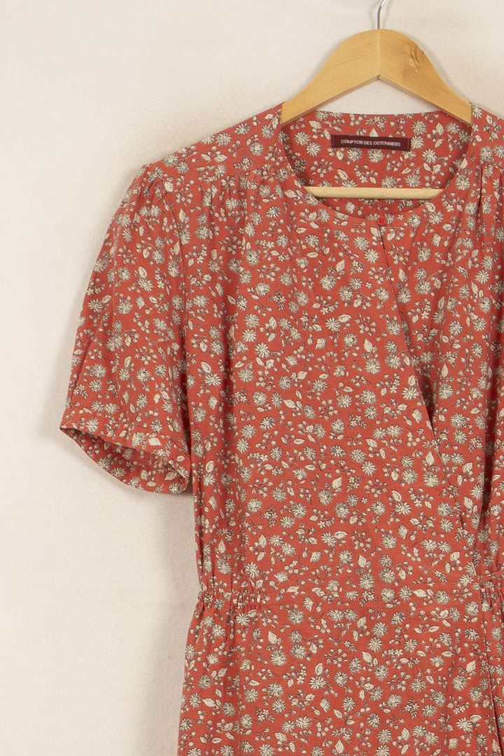 Robe Fleurie Rose et Blanche - Taille XXL/44 de la marque Comptoir des Cotonniers | PARAD51644 - Vendu par Paradigme - Image 3
