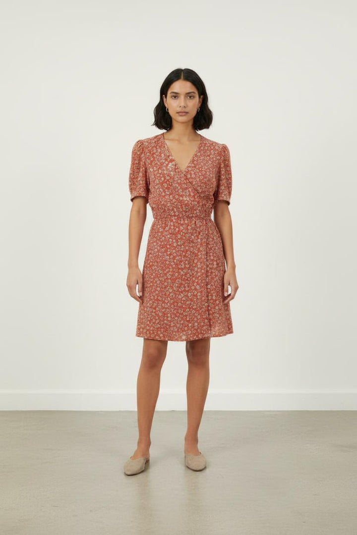 Robe Fleurie Rose et Blanche - Taille XXL/44