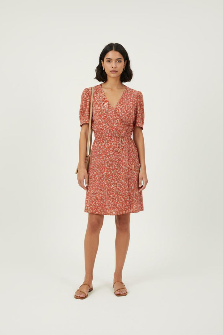 Robe Fleurie Rose et Blanche - Taille XXL/44