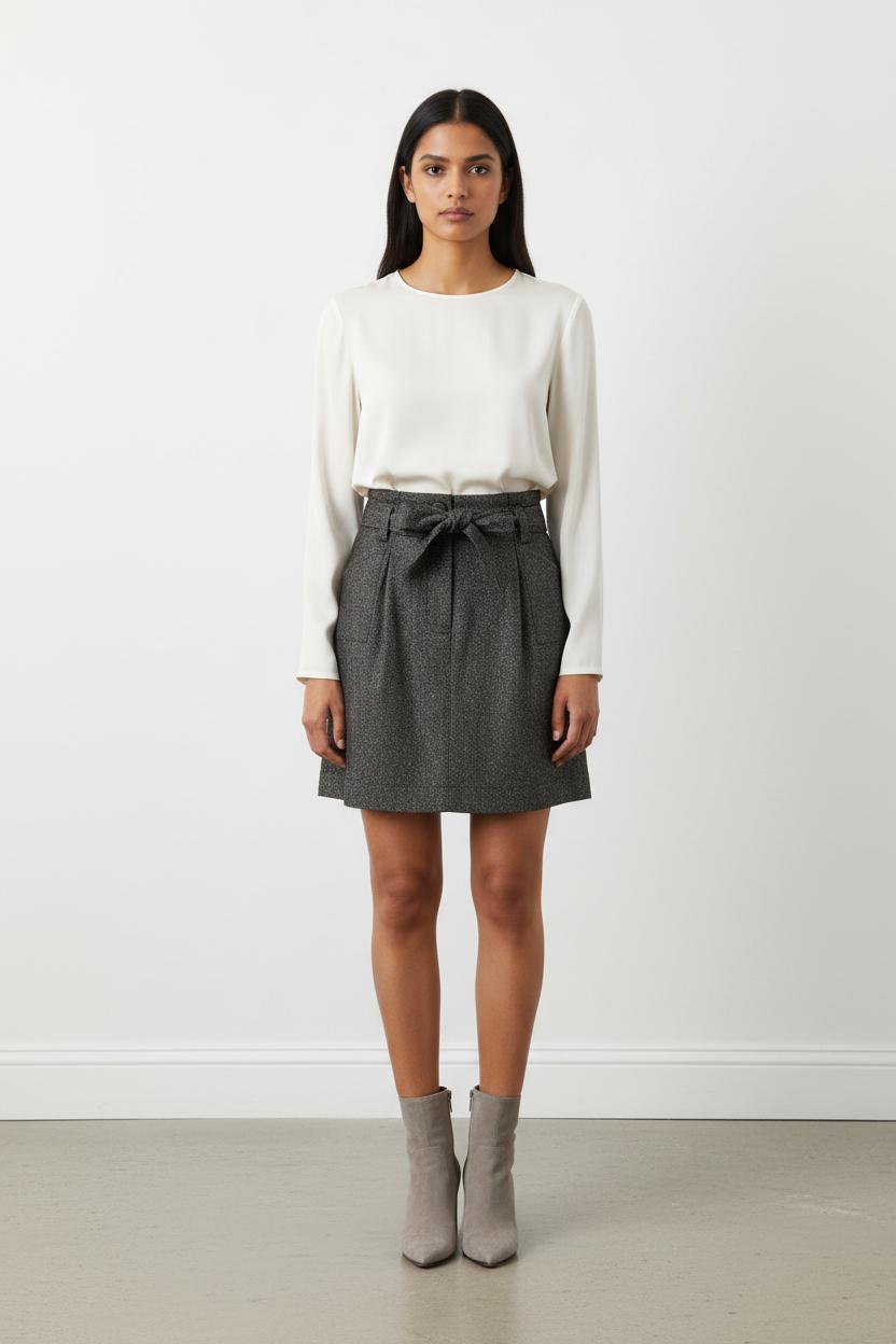 Jupe Courte Grise - Taille M/38