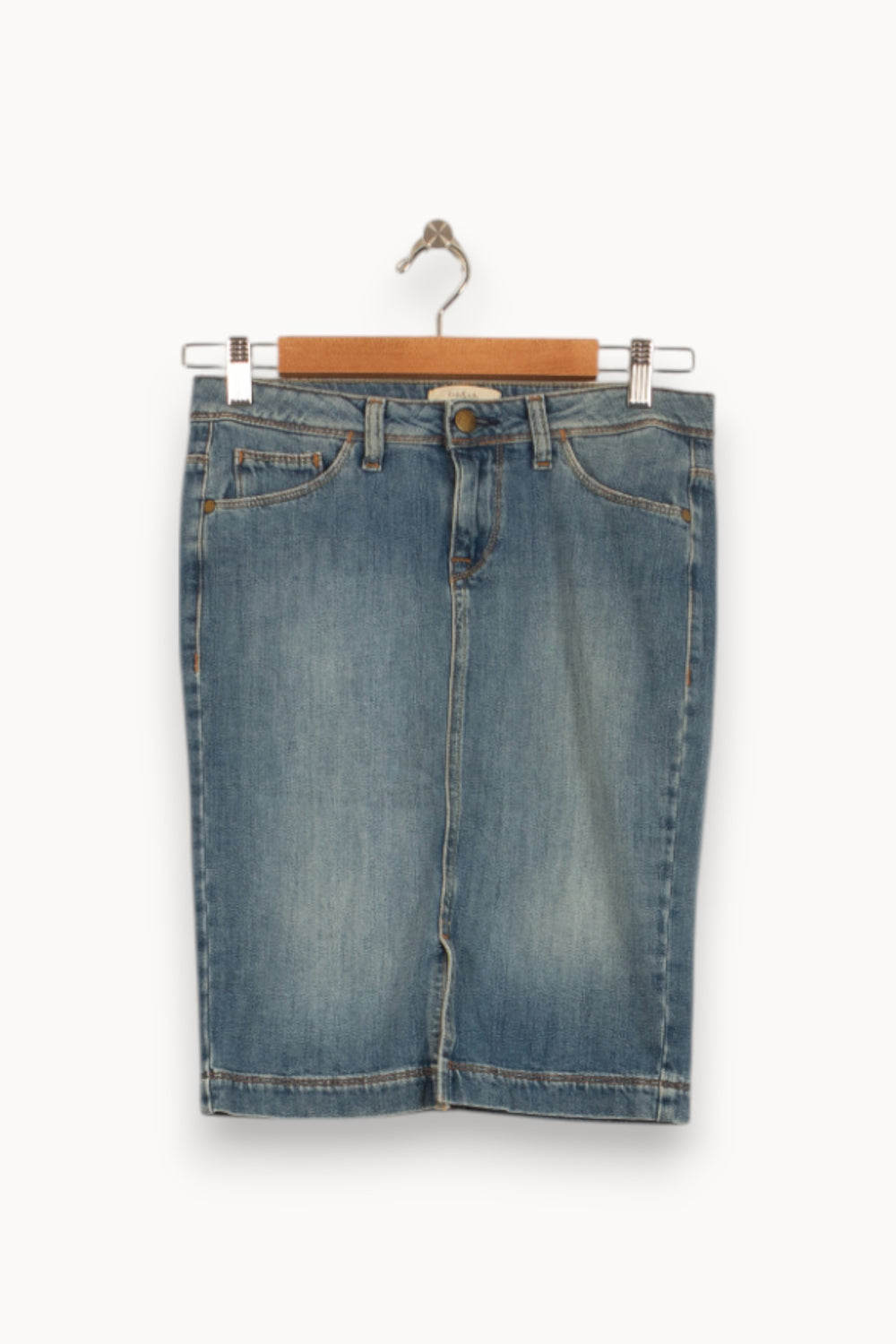 Jupe Crayon Bleue - Taille XS/34 de la marque ba&sh | PARAD51680 - Vendu par Paradigme - Image 2