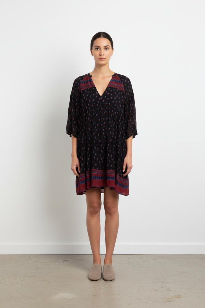 Robe Courte Noire et Rouge - Taille XS/34