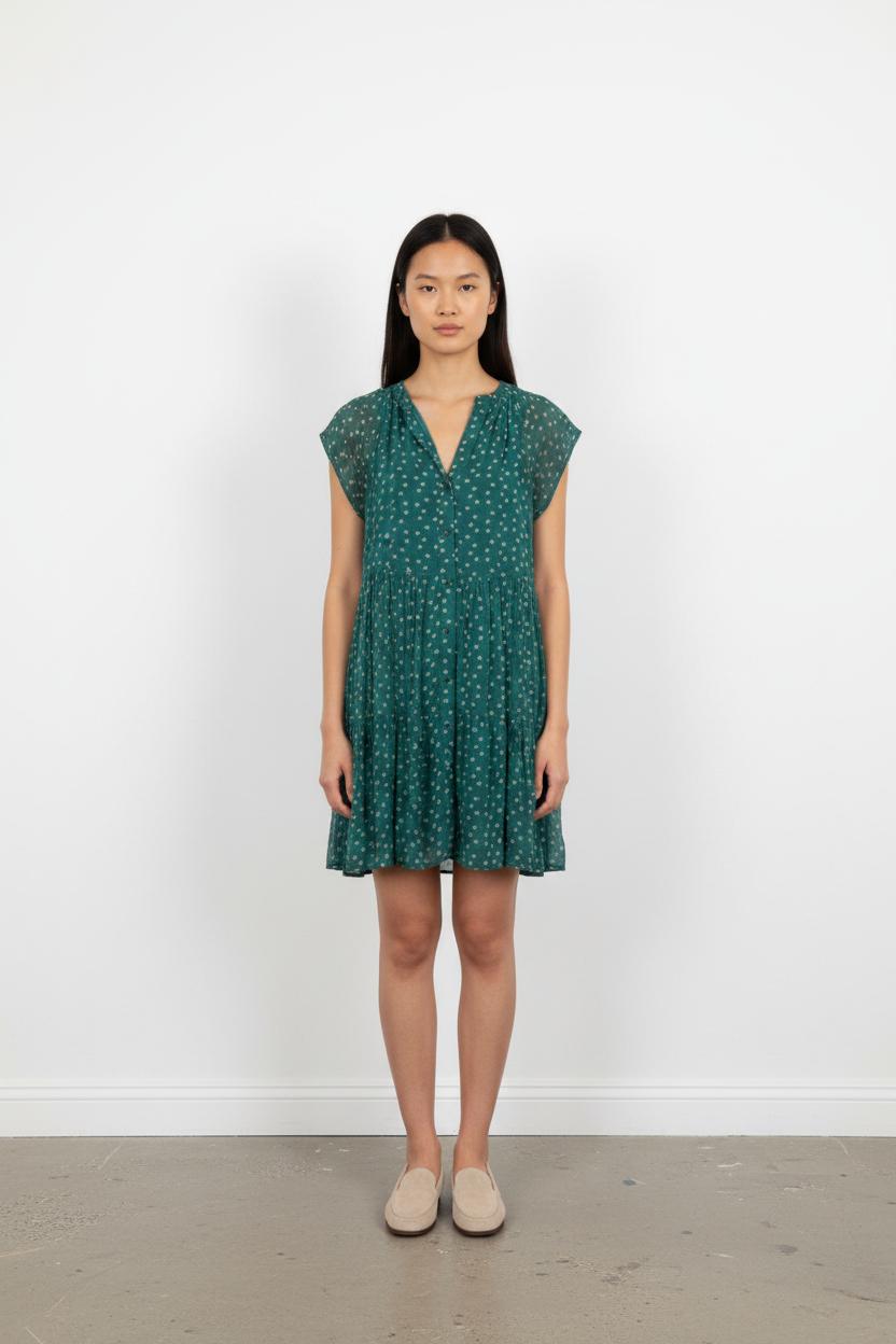 Robe Courte Verte - Taille XS/34