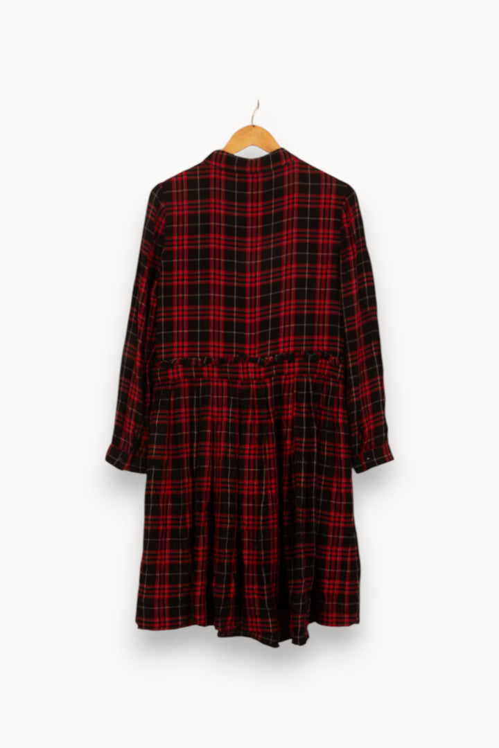 Robe Chemise Noire et Rouge - Taille L/40 de la marque Claudie Pierlot | PARAD51700 - Vendu par Paradigme - Image 4