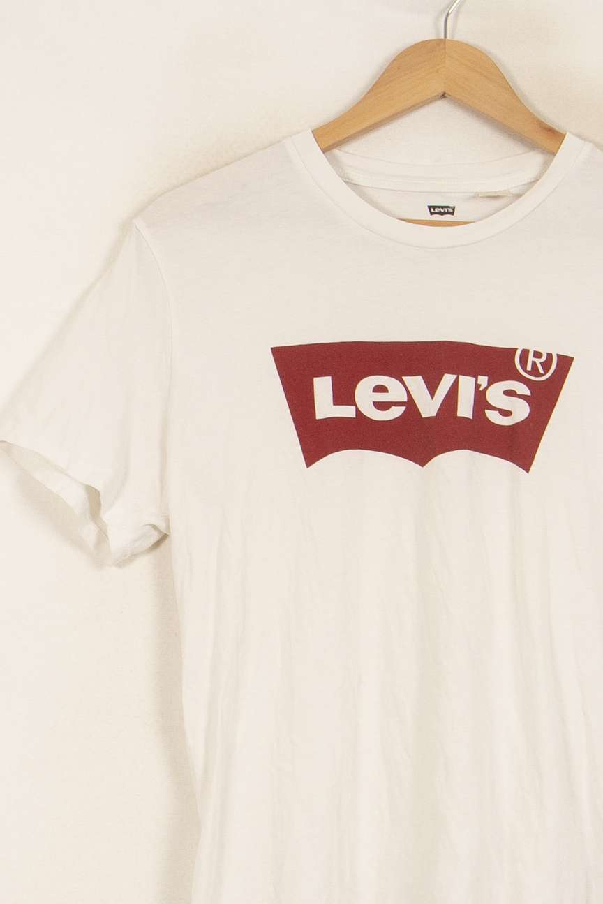 Tee-shirt Blanc et Rouge - Taille M/38 de la marque Levi's | PARAD51714 - Vendu par Paradigme - Image 3