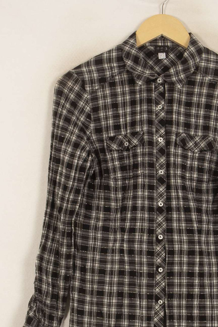 Chemise à Carreaux Grise et Noire - Taille XL/42 de la marque Maison 123 | PARAD51717 - Vendu par Paradigme - Image 3