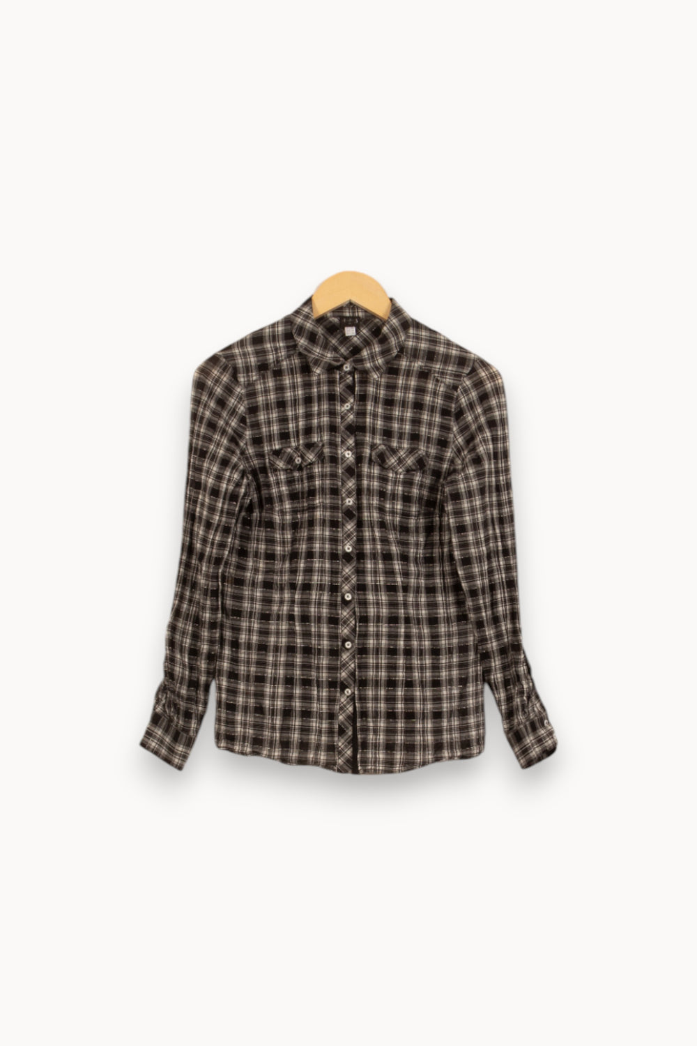 Chemise à Carreaux Grise et Noire - Taille XL/42 de la marque Maison 123 | PARAD51717 - Vendu par Paradigme - Image 2