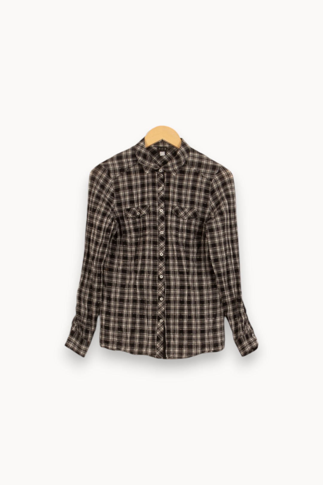 Chemise à Carreaux Grise et Noire - Taille XL/42 de la marque Maison 123 | PARAD51717 - Vendu par Paradigme - Image 2