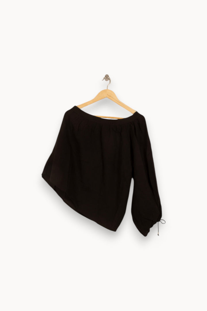 Blouse Noire - Taille M/38 de la marque Vanessa Bruno | PARAD51720 - Vendu par Paradigme - Image 2