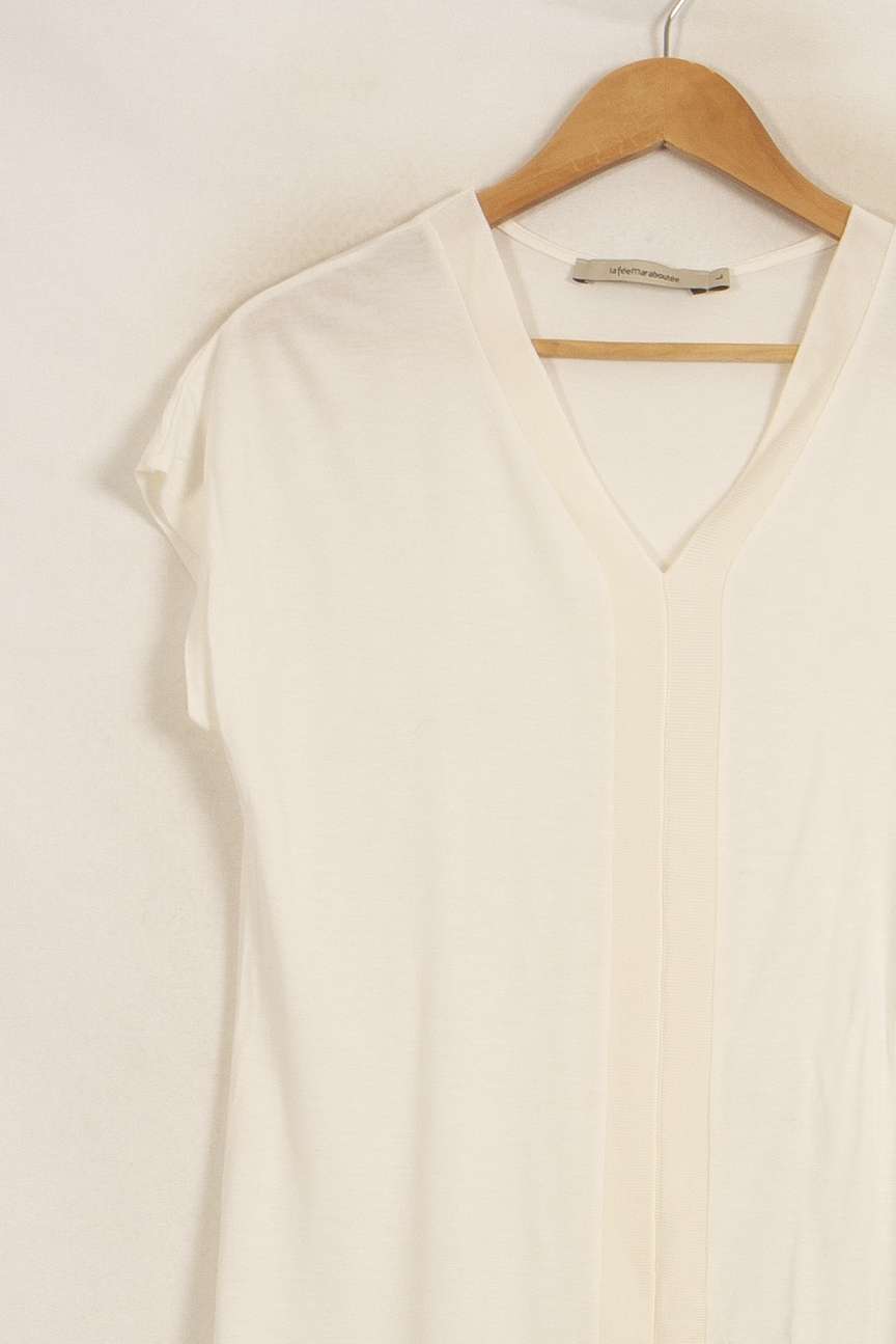 Tee-shirt Blanc - Taille L/40 de la marque La Fée Maraboutée | PARAD51726 - Vendu par Paradigme - Image 3