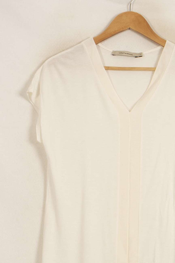 Tee-shirt Blanc - Taille L/40 de la marque La Fée Maraboutée | PARAD51726 - Vendu par Paradigme - Image 3