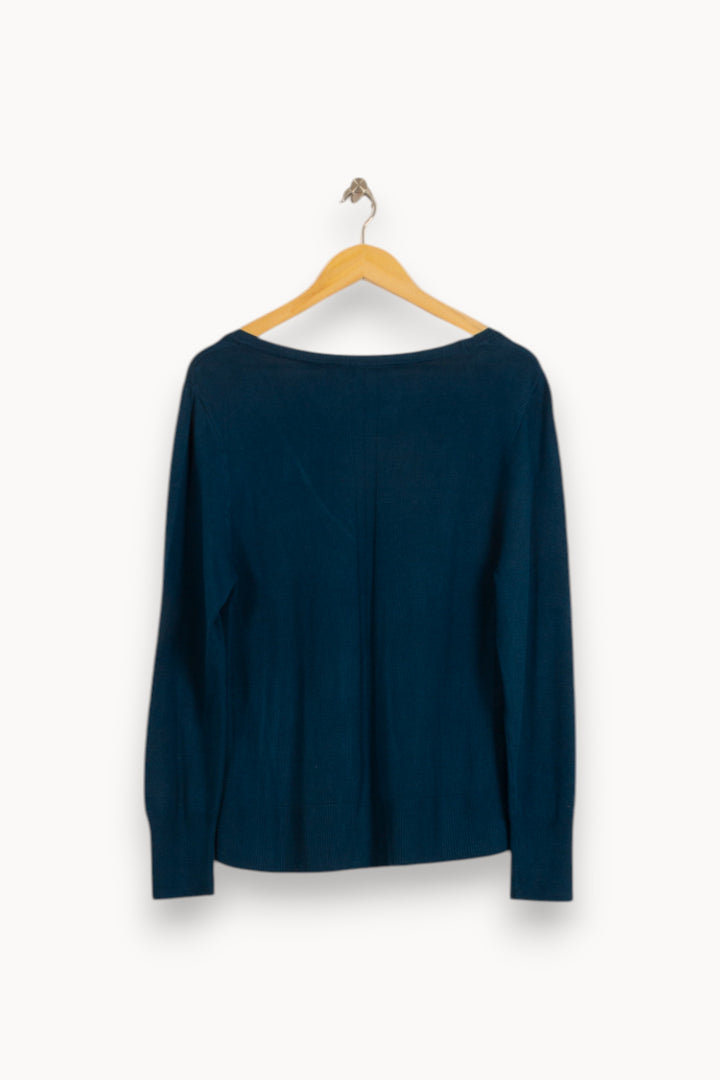 Cardigan Bleu - Taille L/40 de la marque La Fée Maraboutée | PARAD51734 - Vendu par Paradigme - Image 4