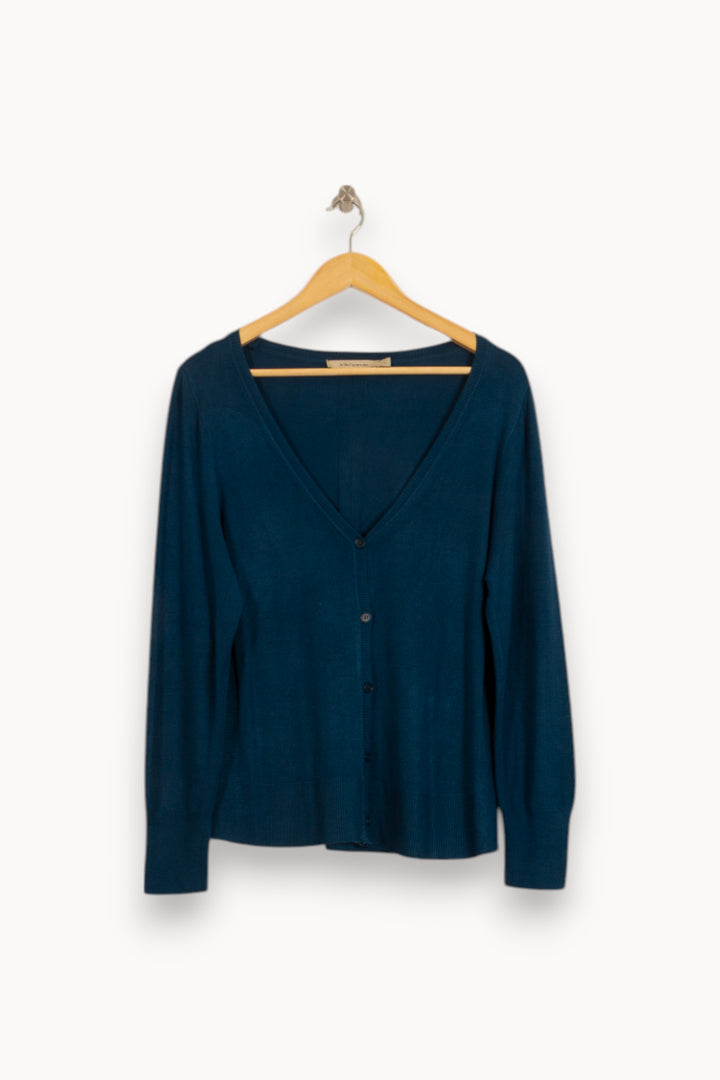 Cardigan Bleu - Taille L/40 de la marque La Fée Maraboutée | PARAD51734 - Vendu par Paradigme - Image 2