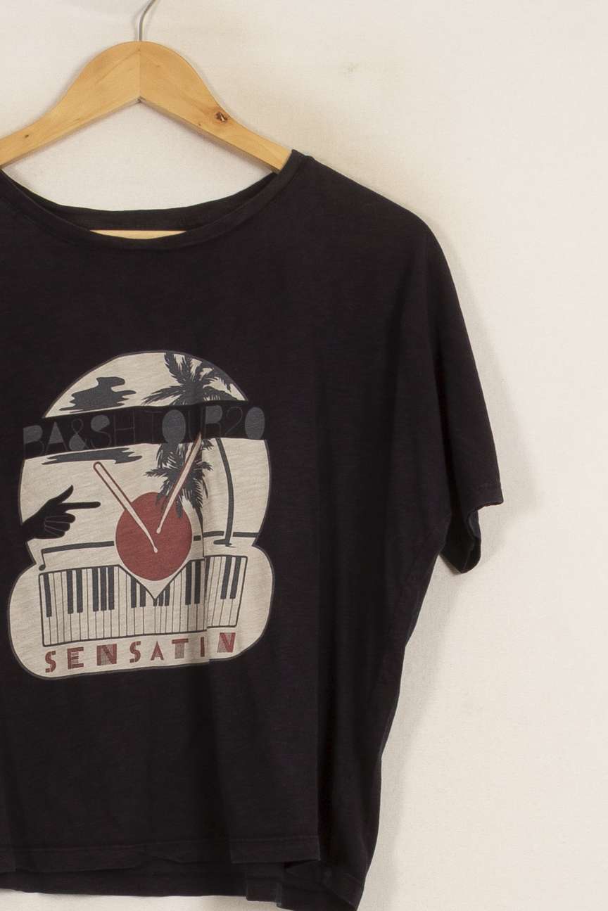 T-shirt Noir et Blanc - Taille S/36 de la marque ba&sh | PARAD51740 - Vendu par Paradigme - Image 3