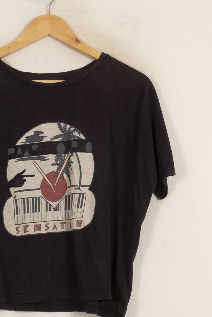 T-shirt Noir et Blanc - Taille S/36 de la marque ba&sh | PARAD51740 - Vendu par Paradigme - Image 3