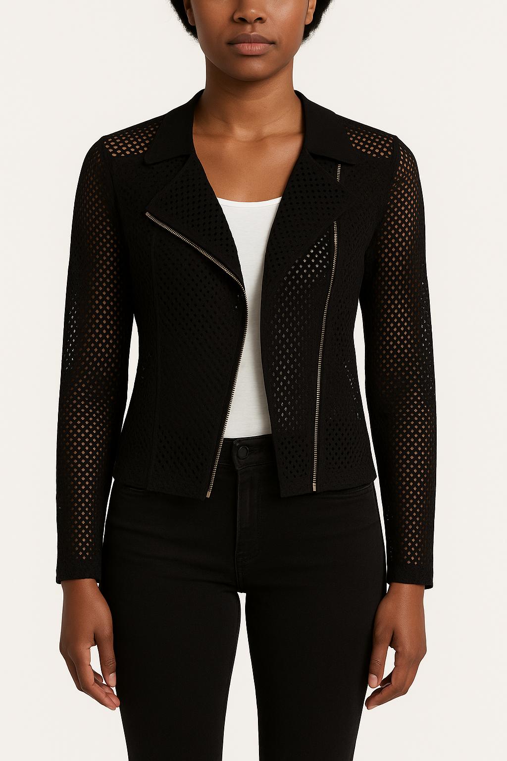 Blouson Noir - Taille M/38 de la marque IKKS | PARAD51741 - Vendu par Paradigme - Image 1