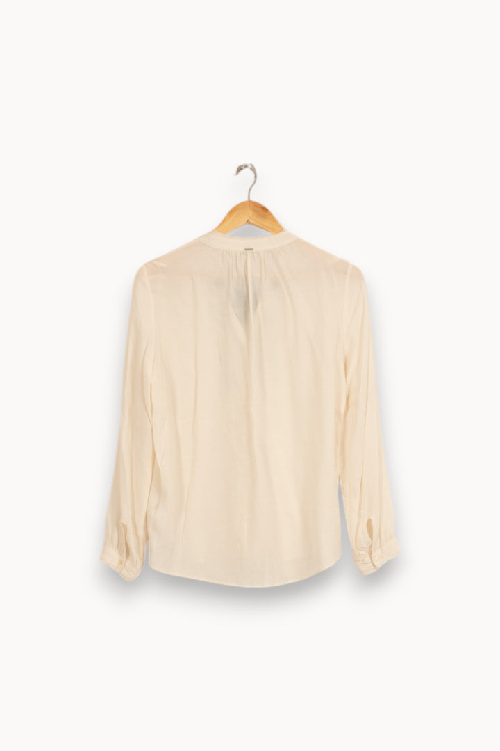 Blouse Beige et Noire - Taille M/38 de la marque IKKS | PARAD51754 - Vendu par Paradigme - Image 4