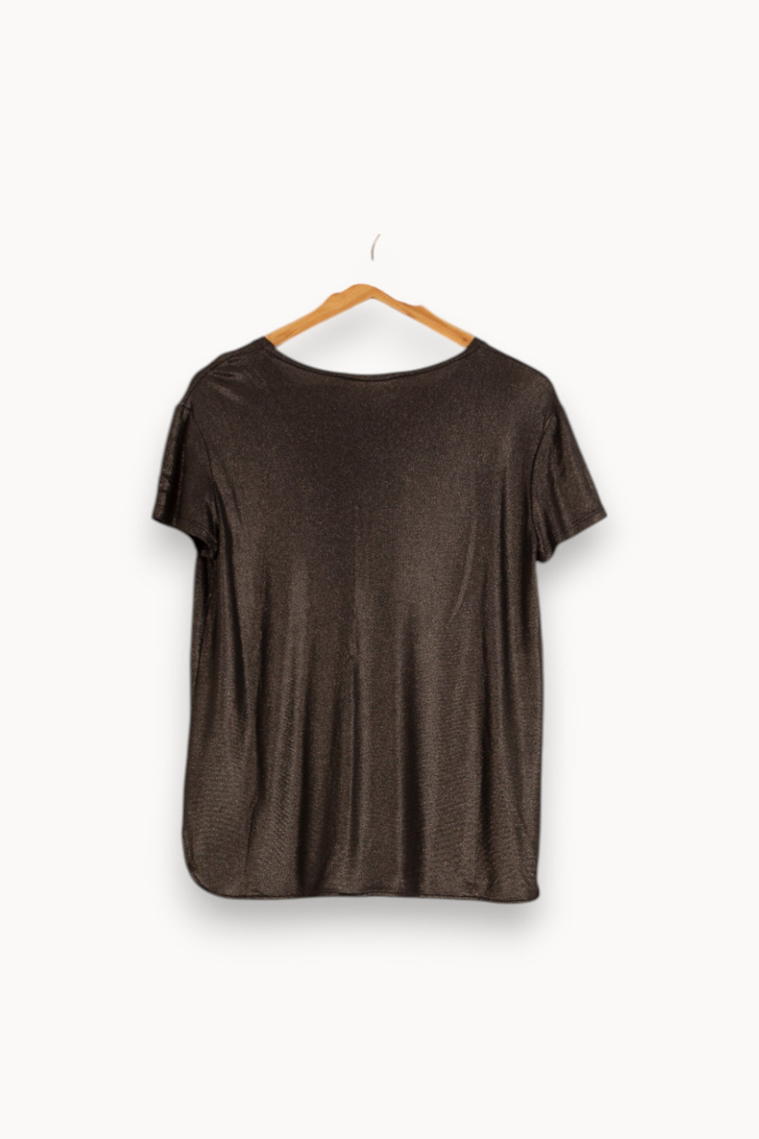 Tee-shirt Manche Courte Marron - Taille L/40 de la marque Max Mara | PARAD51757 - Vendu par Paradigme - Image 4