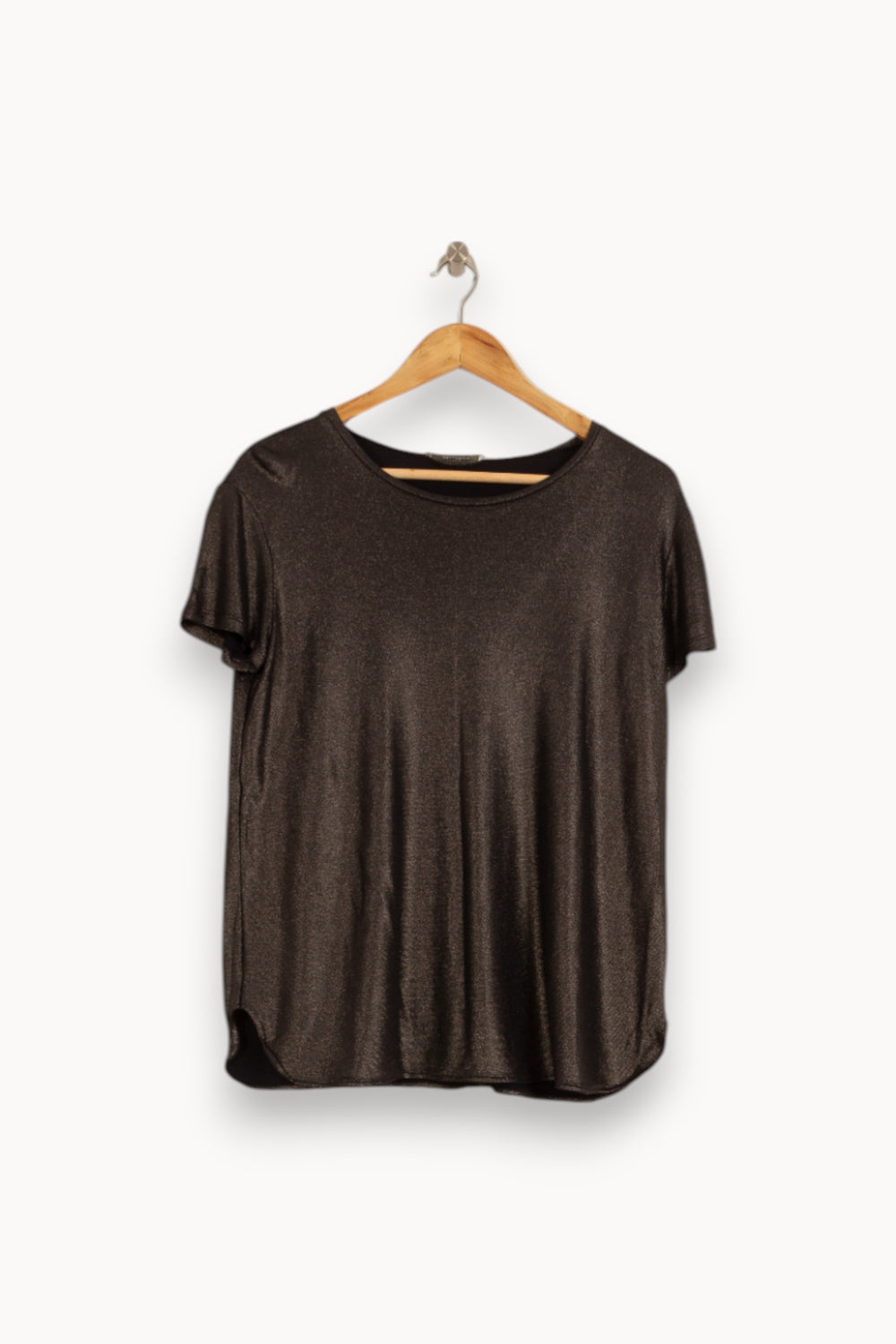 Tee-shirt Manche Courte Marron - Taille L/40 de la marque Max Mara | PARAD51757 - Vendu par Paradigme - Image 2