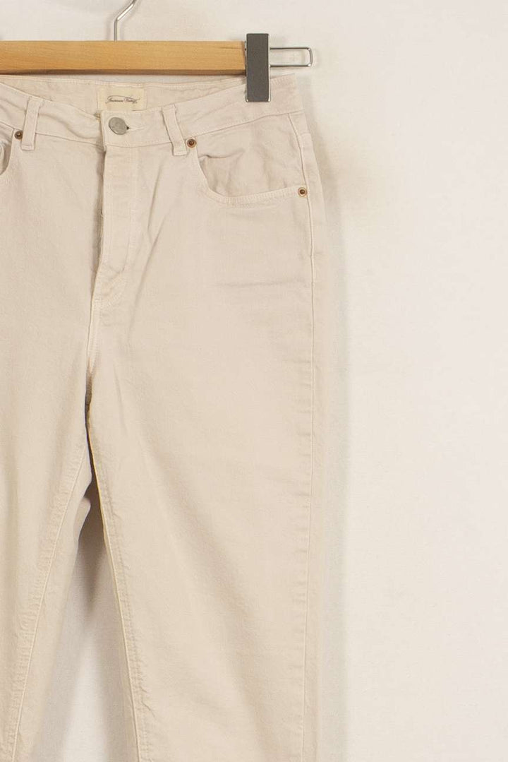 Jean Beige - Taille S/36 de la marque American Vintage | PARAD51763 - Vendu par Paradigme - Image 3