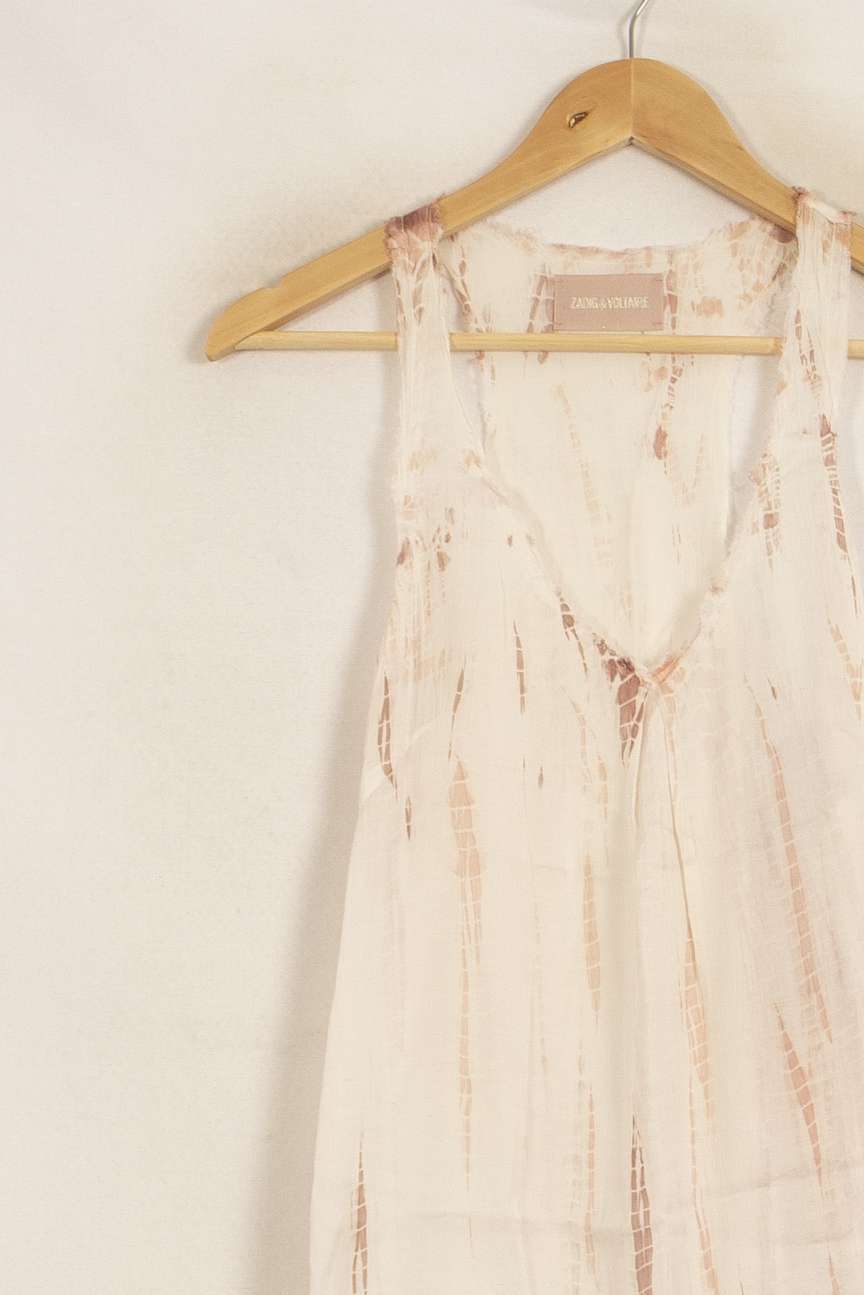 Débardeur Blanc et Rose - Taille S/36 de la marque Zadig&Voltaire | PARAD51764 - Vendu par Paradigme - Image 3