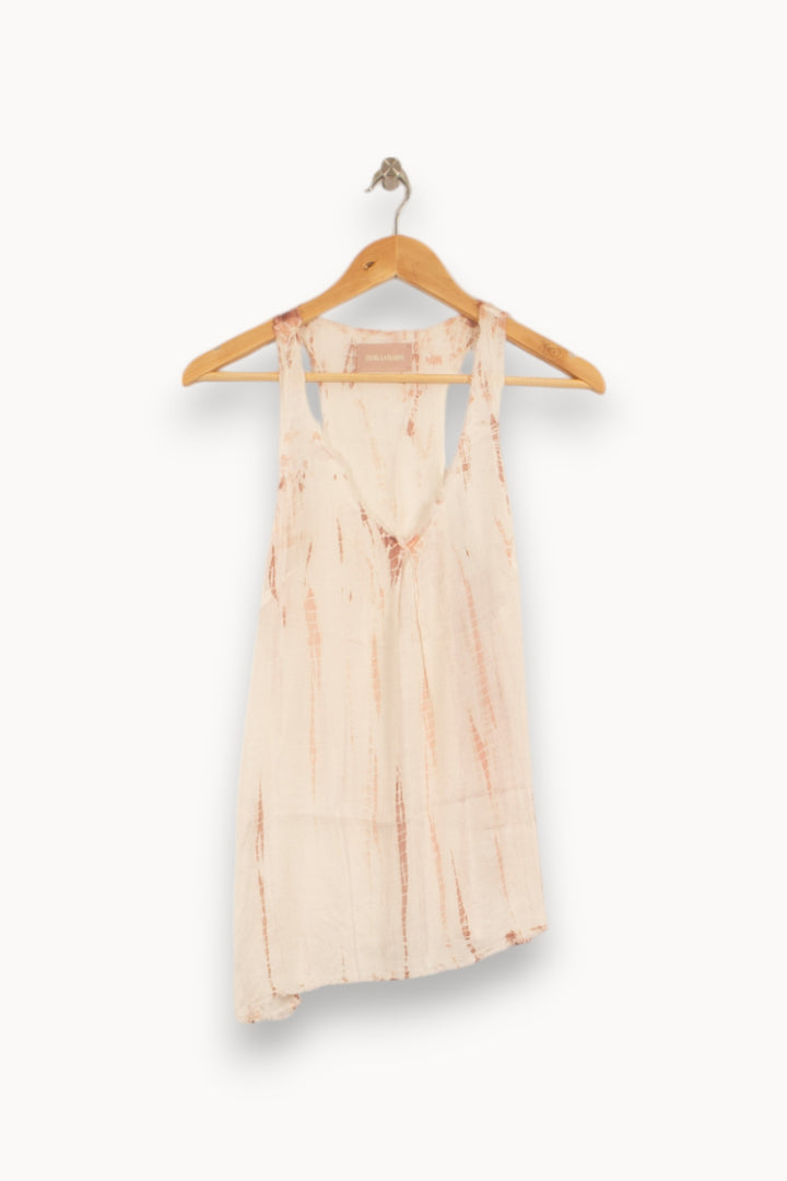 Débardeur Blanc et Rose - Taille S/36 de la marque Zadig&Voltaire | PARAD51764 - Vendu par Paradigme - Image 2